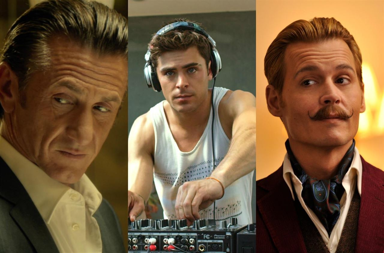 Sean Penn, Zac Efron, Johnny Depp
