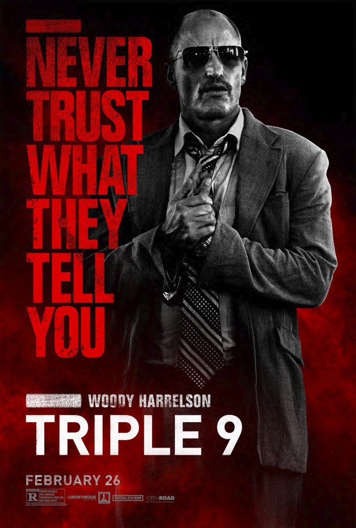 triple 9 Woody Harrelson poster